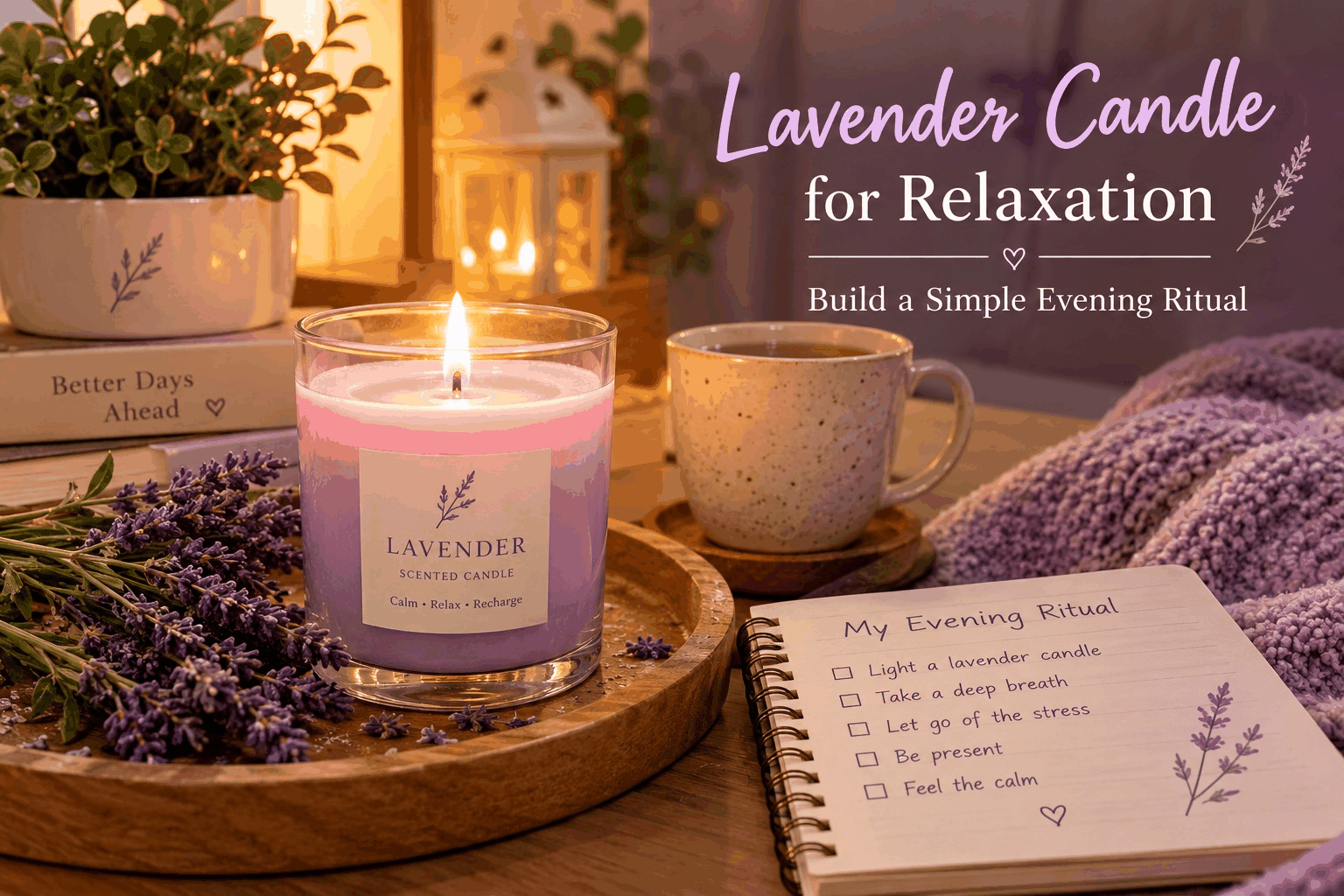Lavender Candle for Relaxation: Build a Simple Evening Ritual