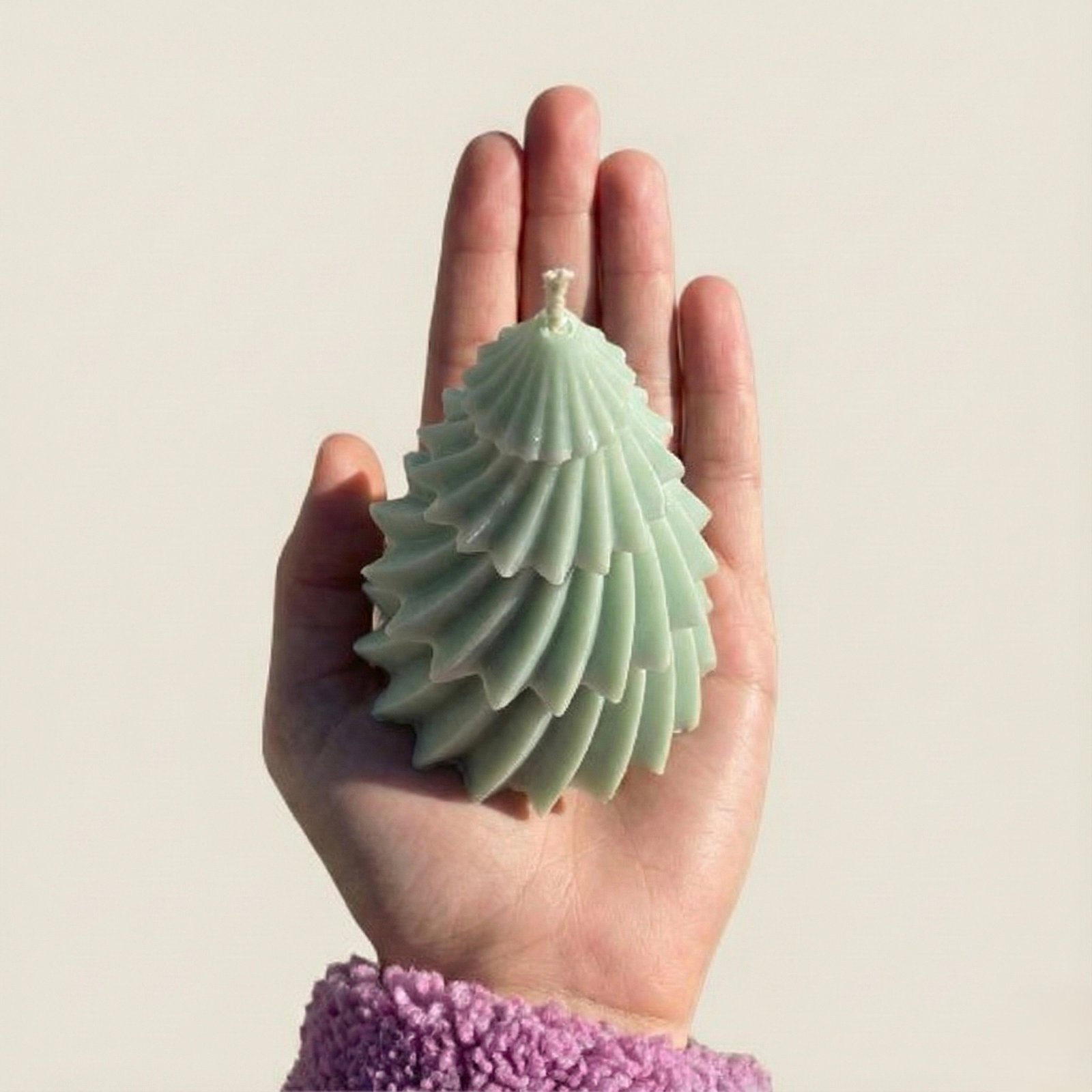 Christmas Tree Candle light green