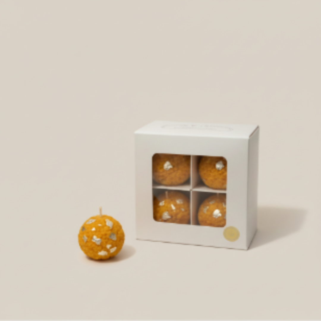 Ladoo Candle ( pack of 4 )